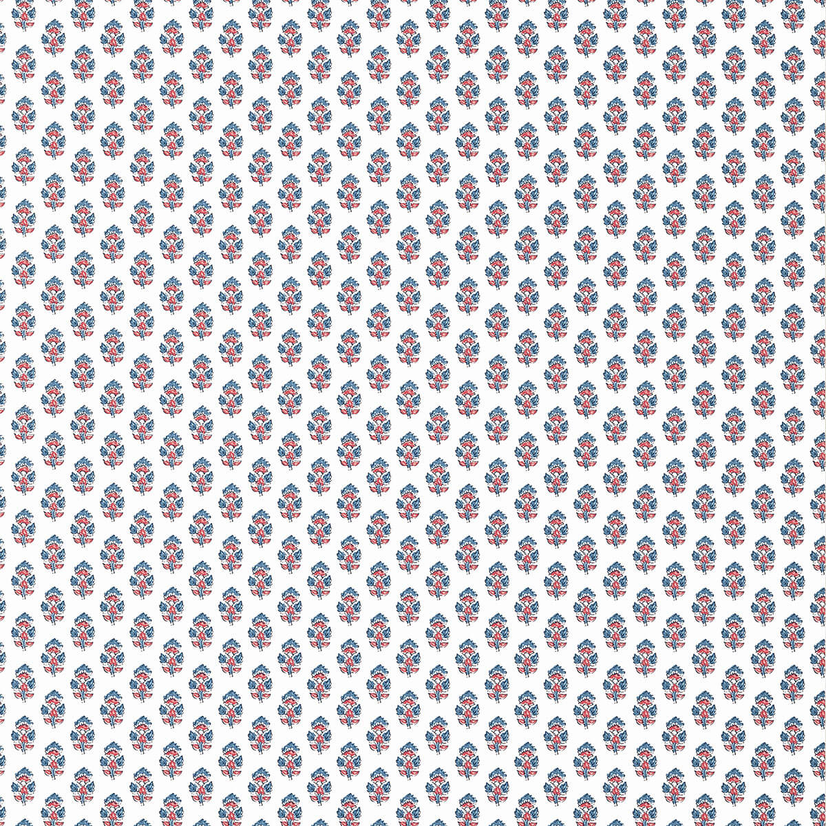 Anna French Antilles Julien Wallpaper Sample - Red & Blue