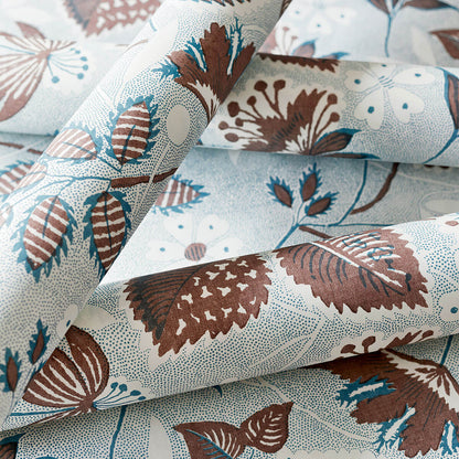 Anna French Antilles Indienne Hazel Wallpaper - Brown & Slate