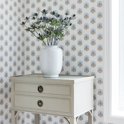 Anna French Antilles Milford Wallpaper - Spa Blue