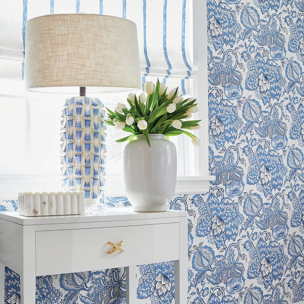 Anna French Antilles Westmont Wallpaper - Blue