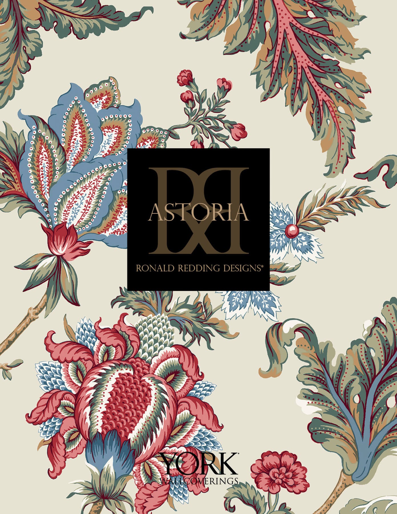 MX9663 Ronald Redding Astoria Peacock Estate Wallpaper - Blue – US