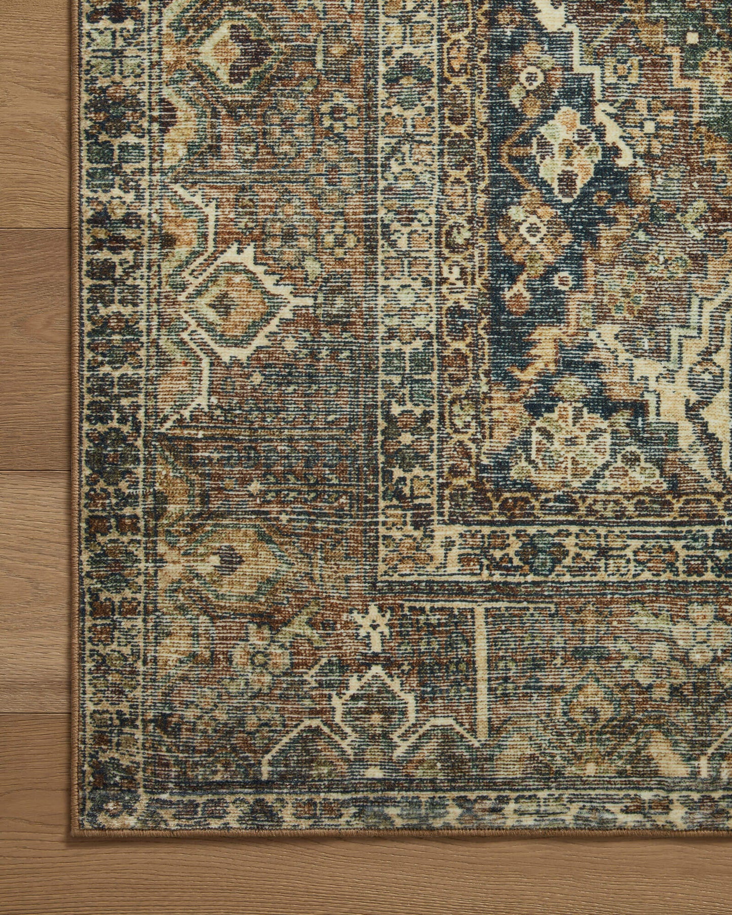 Magnolia Home By Joanna Gaines x Loloi Banks Rug - Spice & Blue