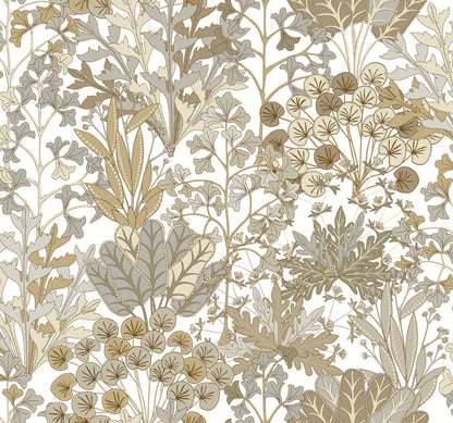 Blooms Second Edition Forest Floor Wallpaper - Neutral