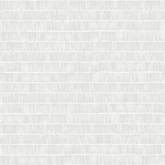 Black & White Resource Library Horizontal Hash Marks Wallpaper - Gray