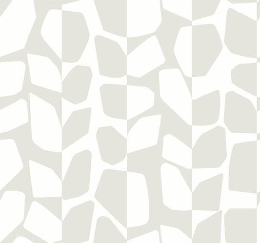 Black & White Resource Library Primitive Vines Wallpaper - White & Cream