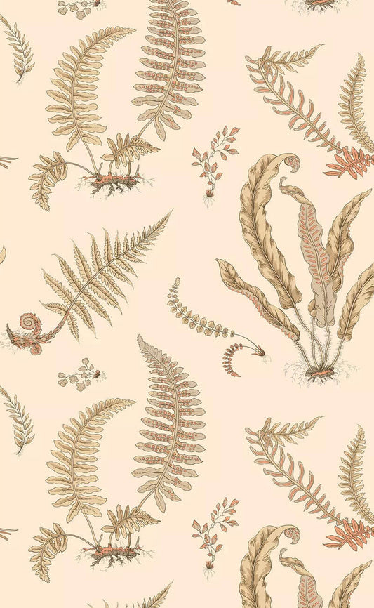 G P & J Baker Ferns Wallpaper - Parchment