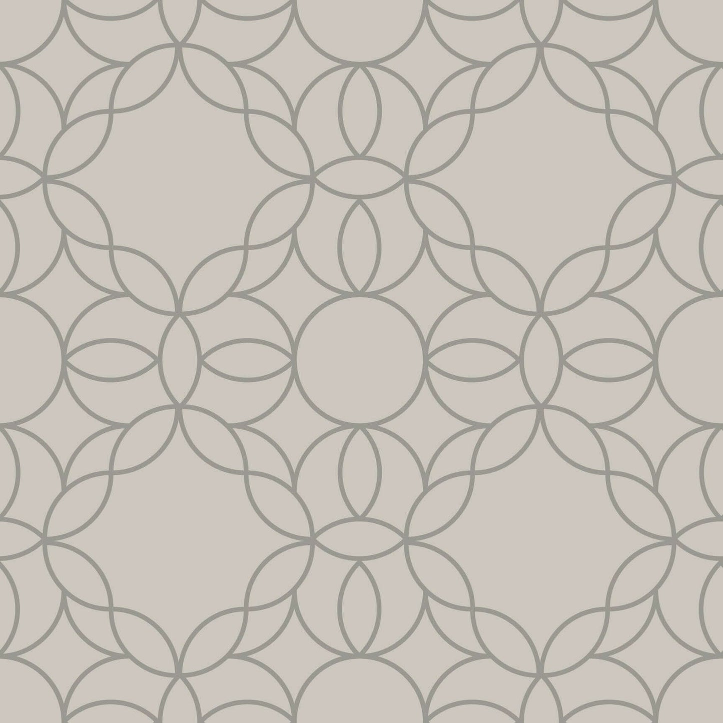 Mitchell Black Bloom Ring Wallpaper Sample - Walnut