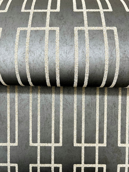 Candice Olson Decadence Terrace Wallpaper - Charcoal