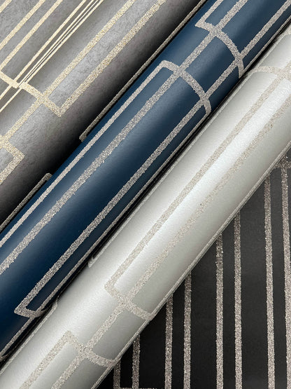 Candice Olson Decadence Terrace Wallpaper - Charcoal