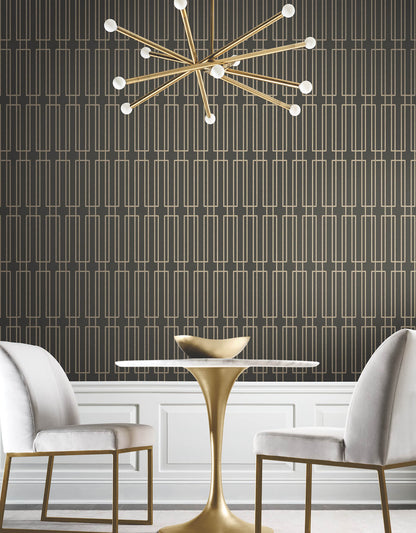 Candice Olson Decadence Terrace Wallpaper - Charcoal
