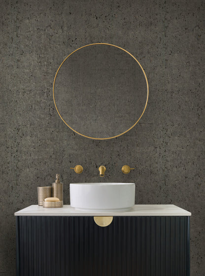 Candice Olson Casual Elegance Cork Wallpaper - Charcoal & Gold