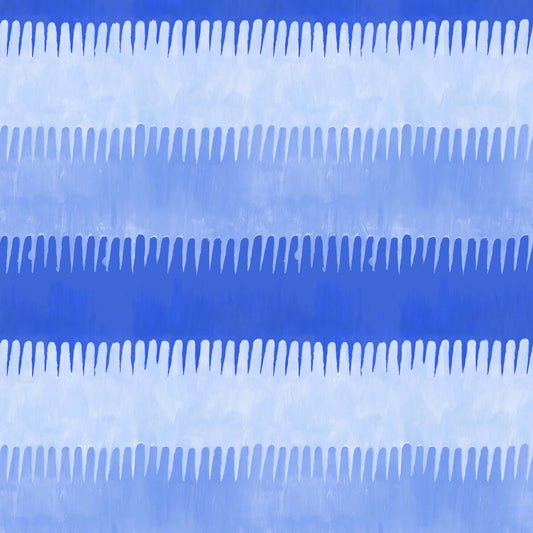 Mitchell Black Cabana Stripe Wallpaper - Blues