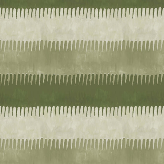 Mitchell Black Cabana Stripe Wallpaper - Olives