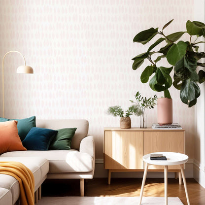 Mitchell Black Lome Cascade Wallpaper - Blush