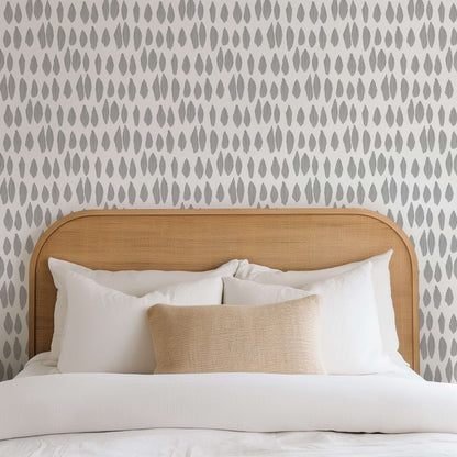 Mitchell Black Lome Cascade Wallpaper - Charcoal