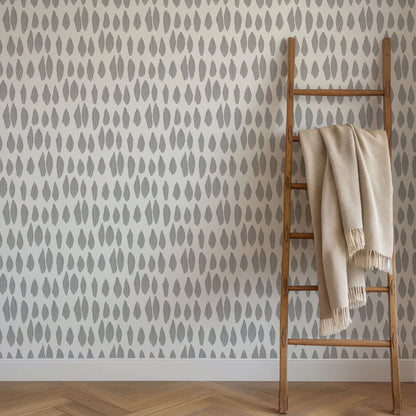 Mitchell Black Lome Cascade Wallpaper - Charcoal