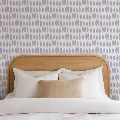 Mitchell Black Lome Cascade Wallpaper - Lavender