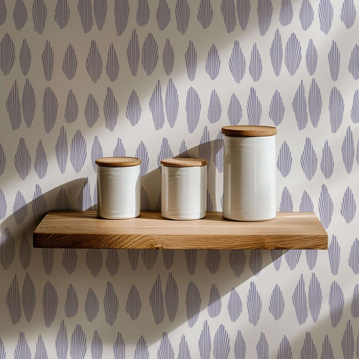 Mitchell Black Lome Cascade Wallpaper - Lavender