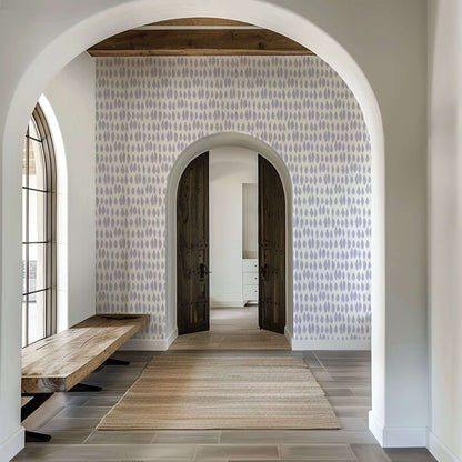 Mitchell Black Lome Cascade Wallpaper - Lavender