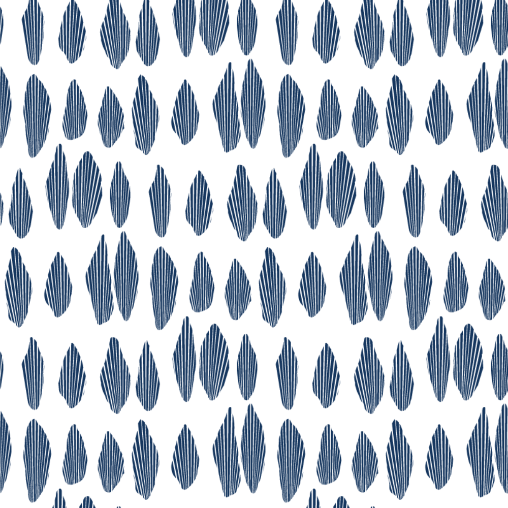 Mitchell Black Cascade Wallpaper Sample - Marine