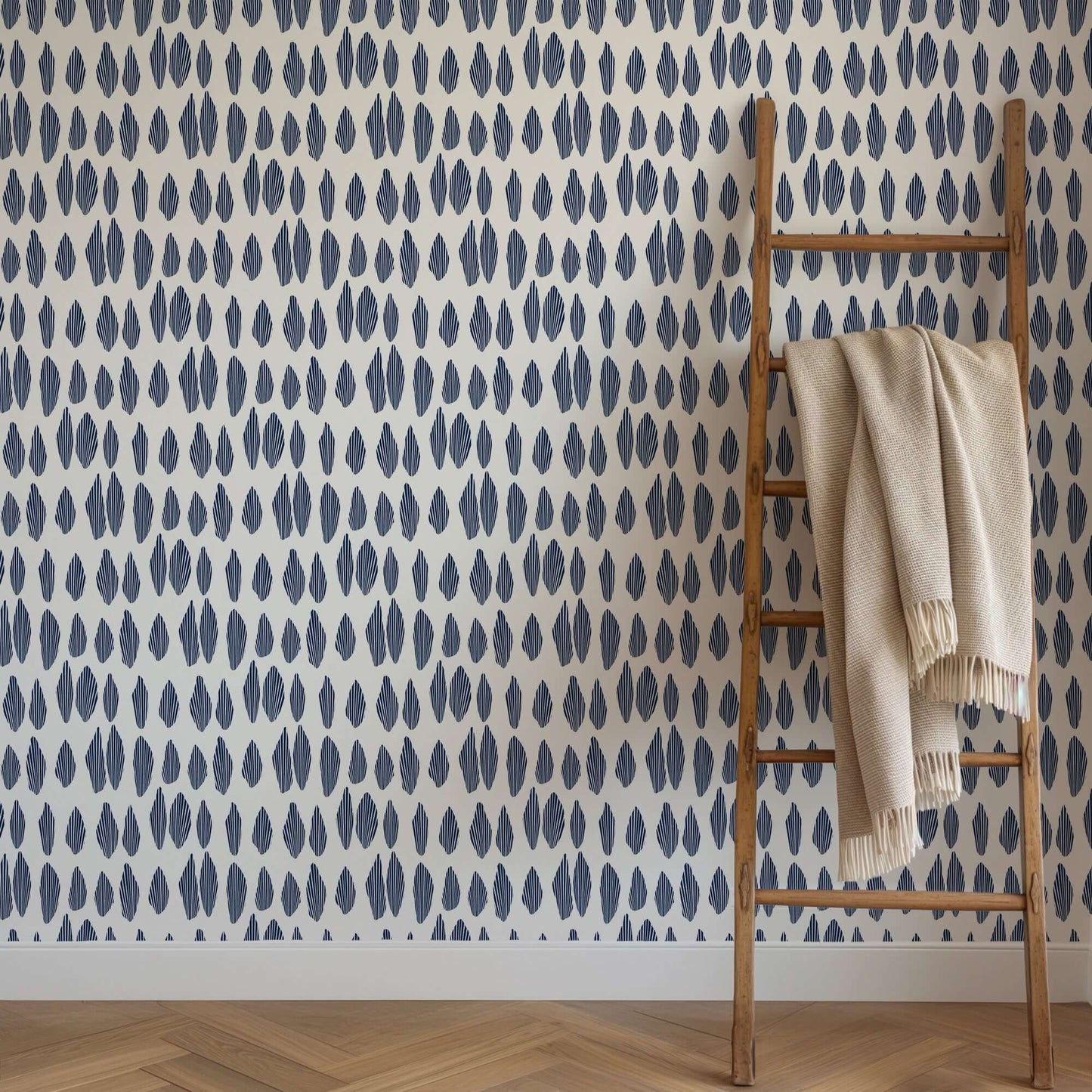 Mitchell Black Lome Cascade Wallpaper - Marine