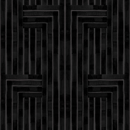 Dark geometric pattern with interlocking shapes