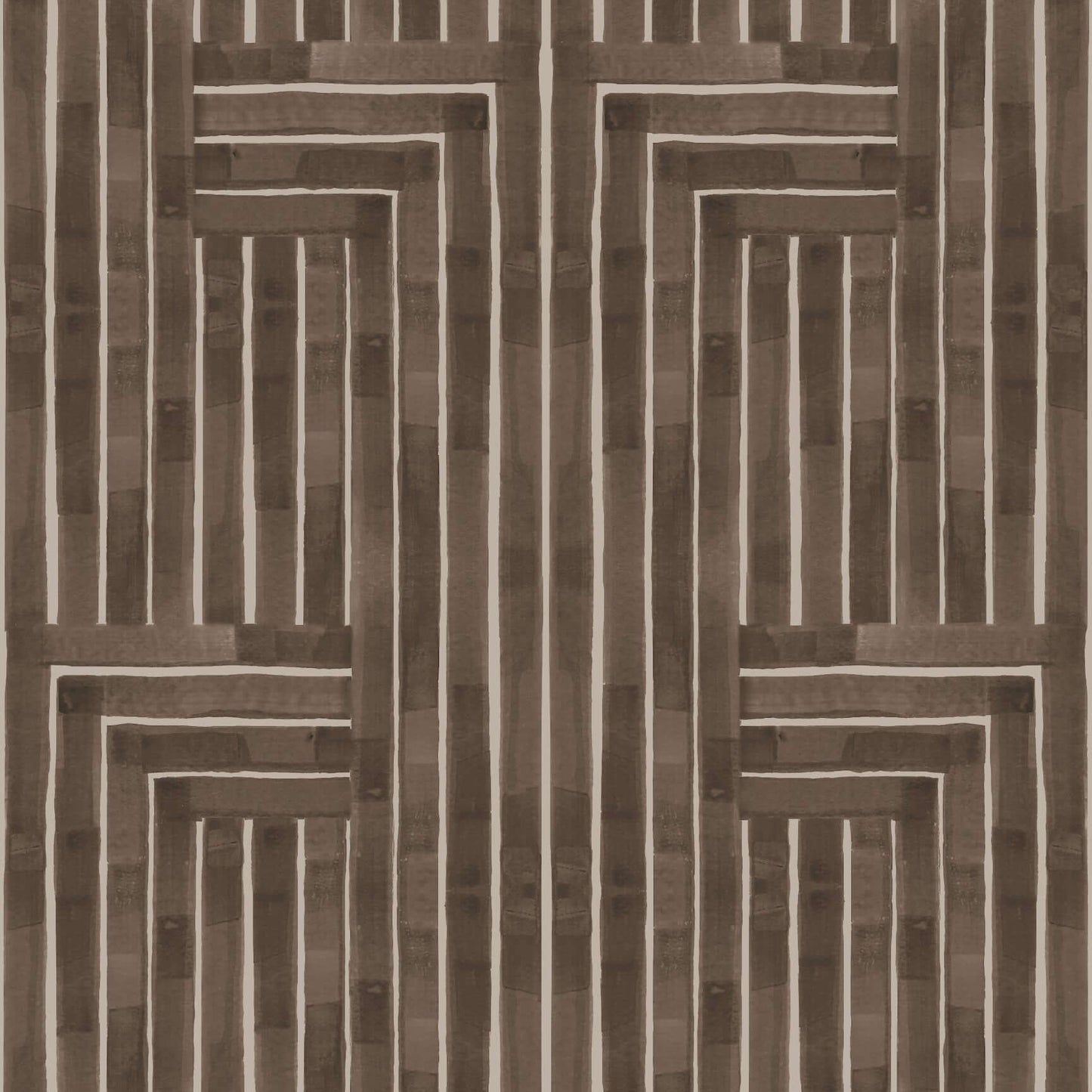 Mitchell Black Chiseled Wallpaper Sample - Sepia