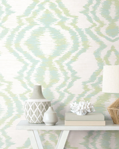 Daisy Bennett West Boulevard Collection Moirella Wallpaper - Chartreuse