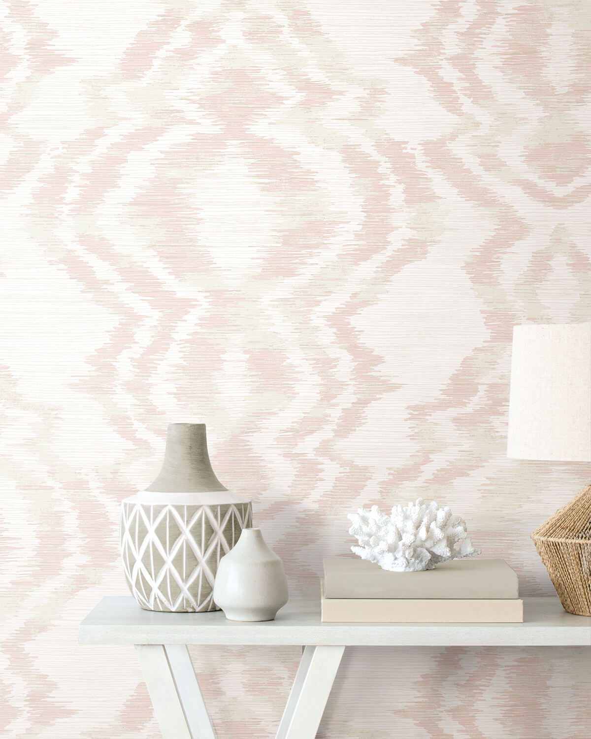 Daisy Bennett West Boulevard Collection Moirella Wallpaper - Blush