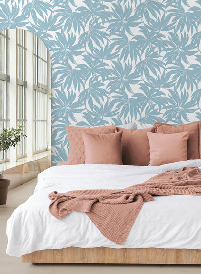 Daisy Bennett West Boulevard Collection Palma Wallpaper - Light Blue