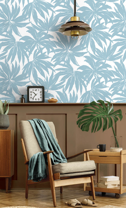 Daisy Bennett West Boulevard Collection Palma Wallpaper - Light Blue