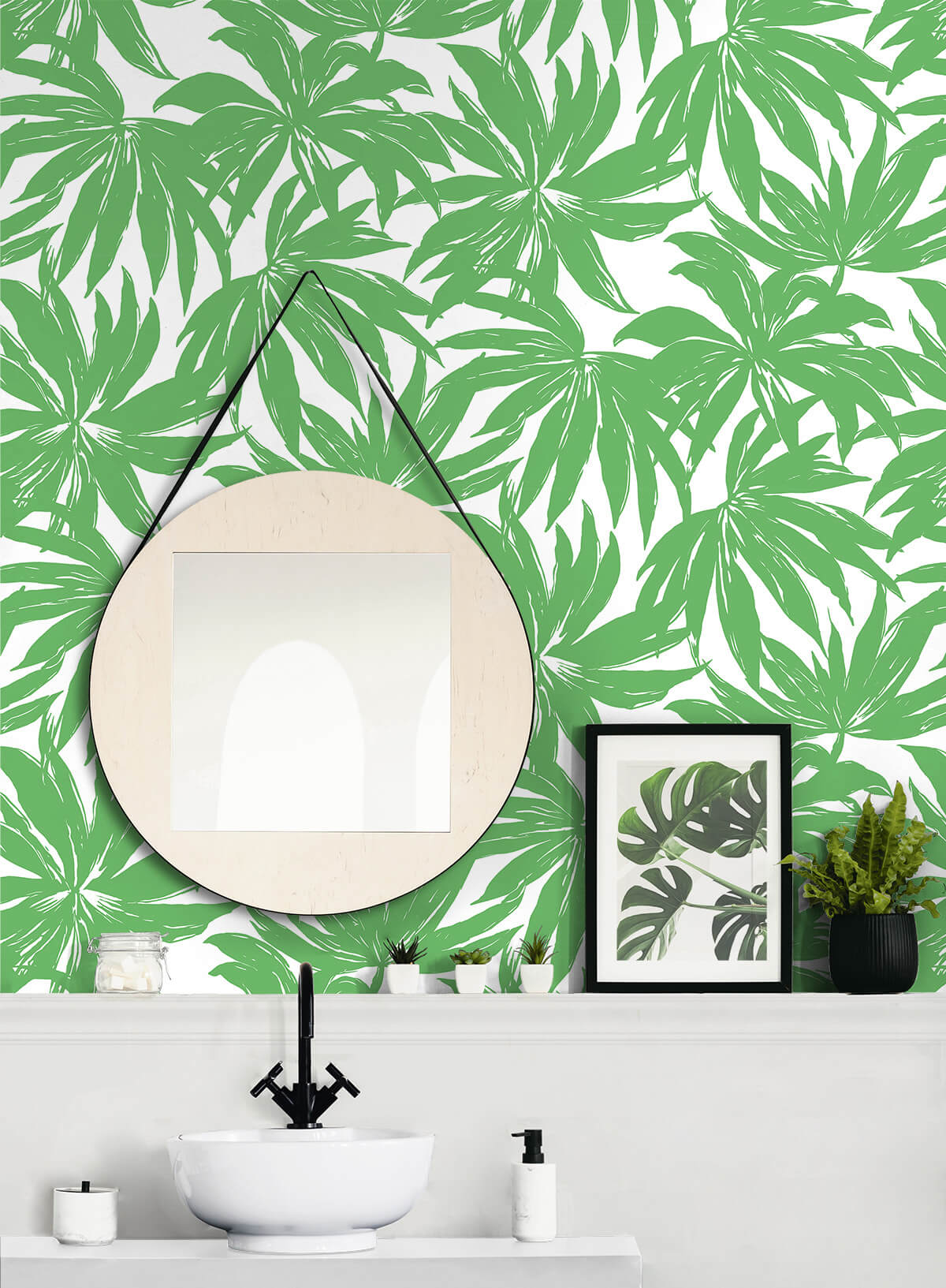 Daisy Bennett West Boulevard Collection Palma Wallpaper - Green