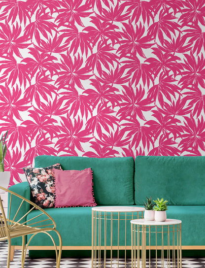 Daisy Bennett West Boulevard Collection Palma Wallpaper - Hot Pink