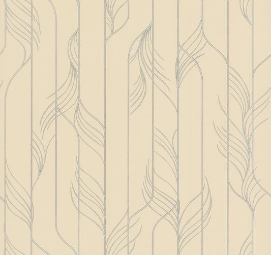 Candice Olson Decadence Elemental Thread Wallpaper - Neutral Pearl & Silver