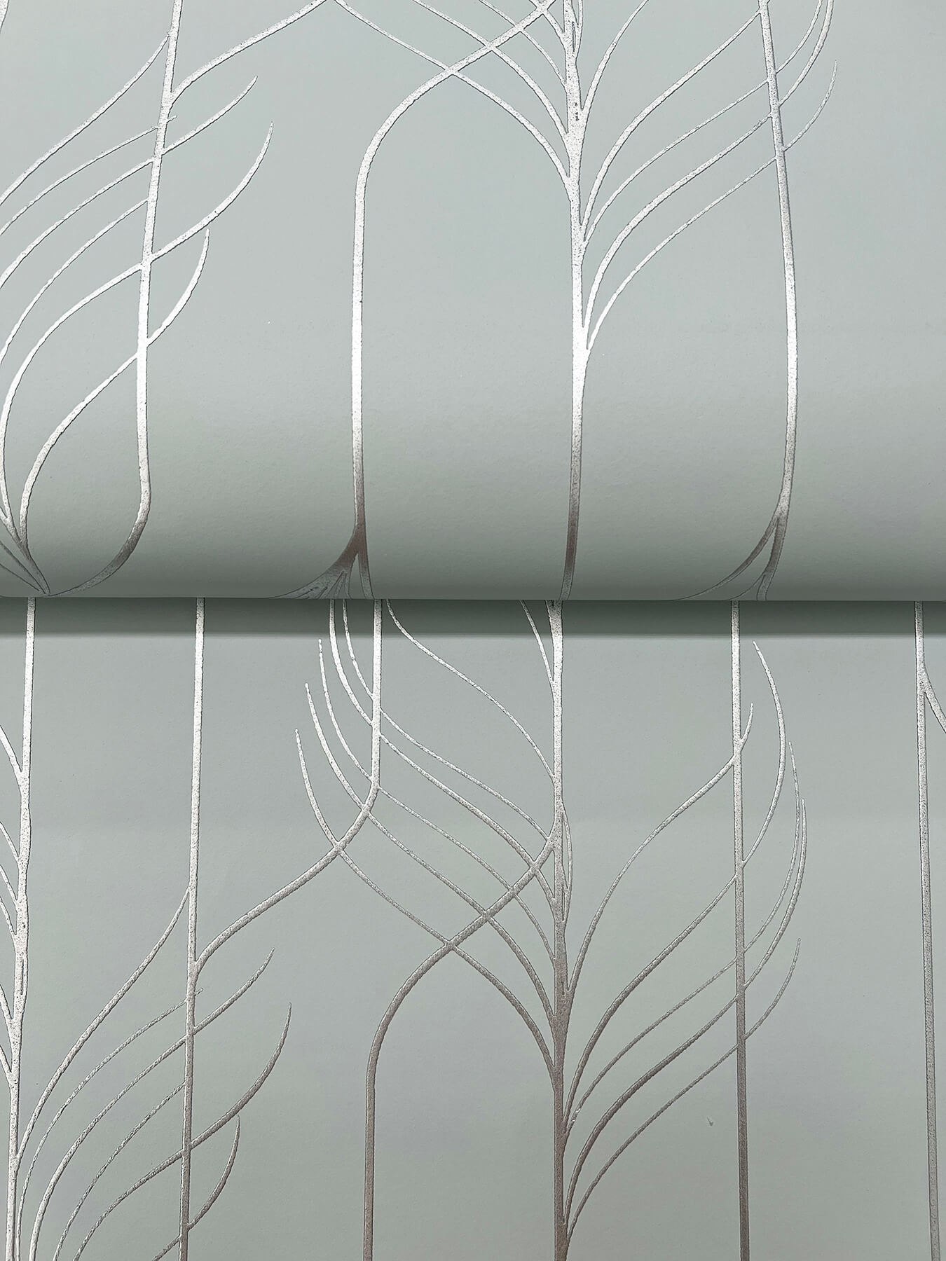 Candice Olson Decadence Elemental Thread Wallpaper - Blue & Silver