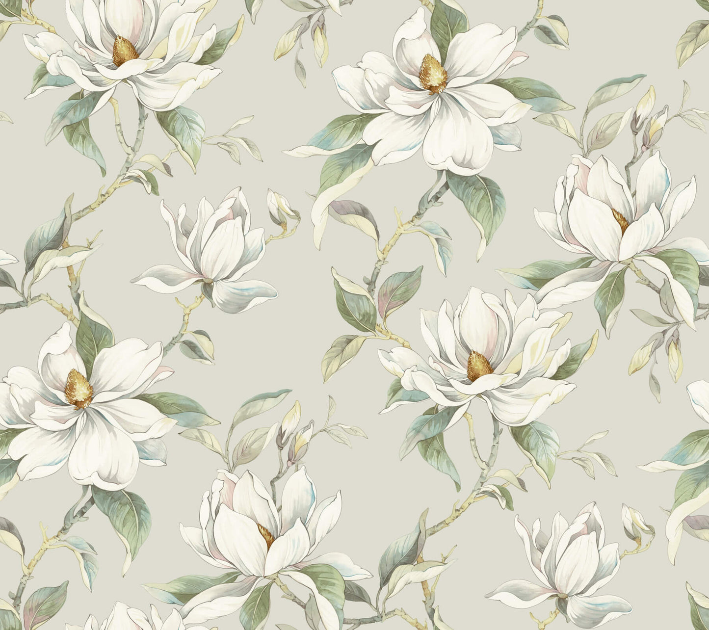 Candice Olson Decadence Garden Jewels Wallpaper - Warm Grey