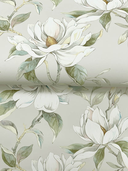Candice Olson Decadence Garden Jewels Wallpaper - Warm Grey