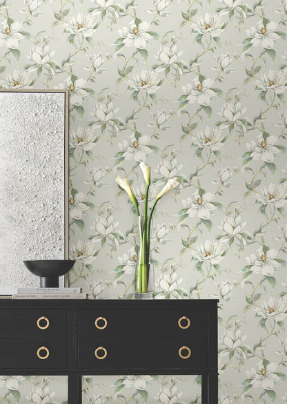 Candice Olson Decadence Garden Jewels Wallpaper - Warm Grey