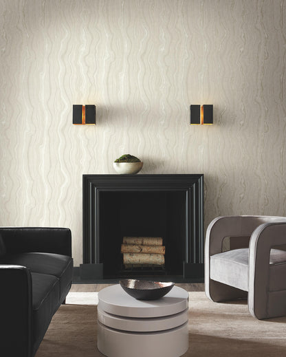 Candice Olson Decadence Mineral Shimmer Wallpaper - White & Pearl