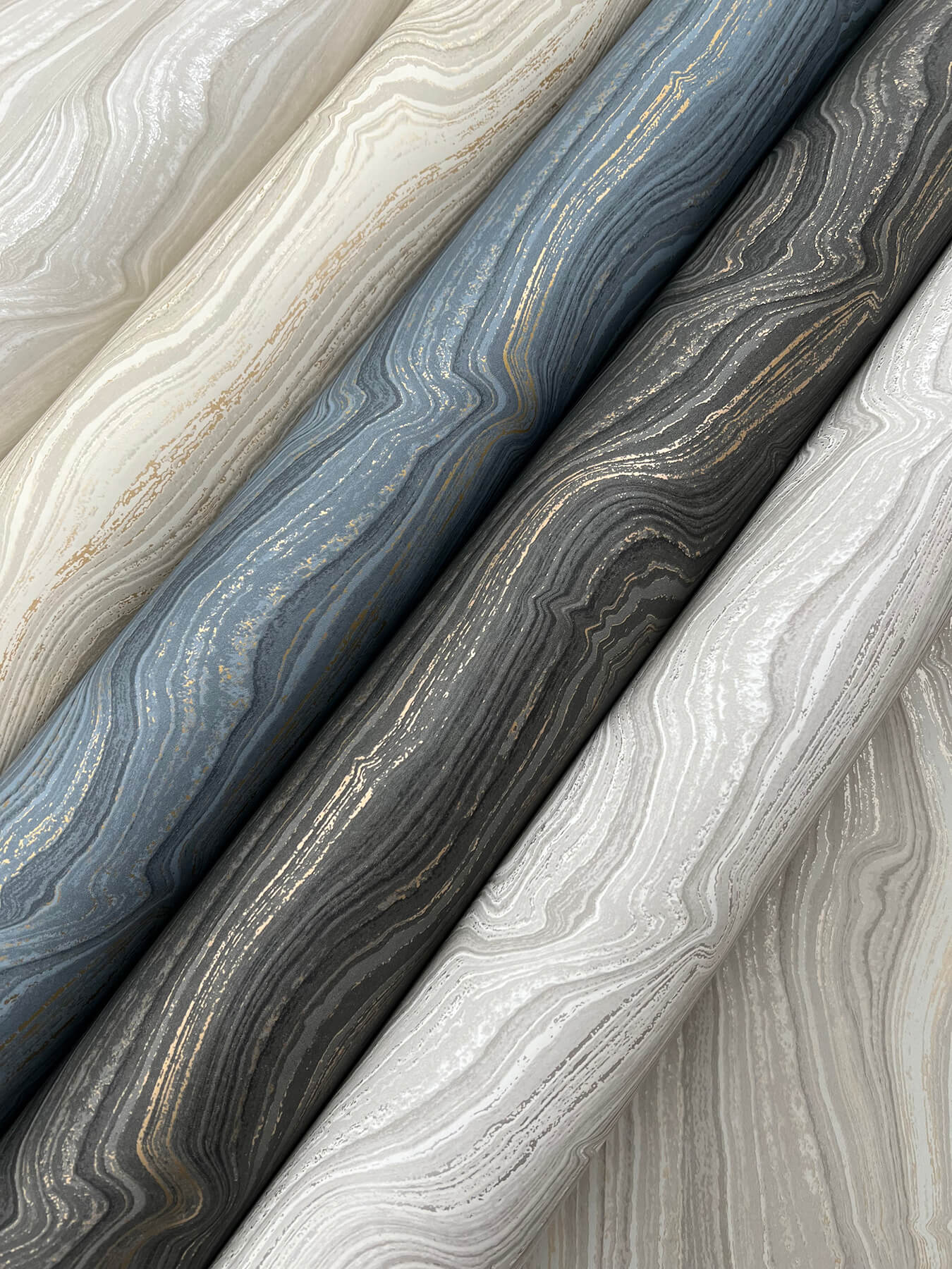 Candice Olson Decadence Mineral Shimmer Wallpaper - Gray & Pearl