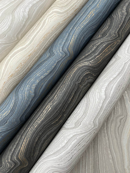 Candice Olson Decadence Mineral Shimmer Wallpaper - Taupe & Pearl