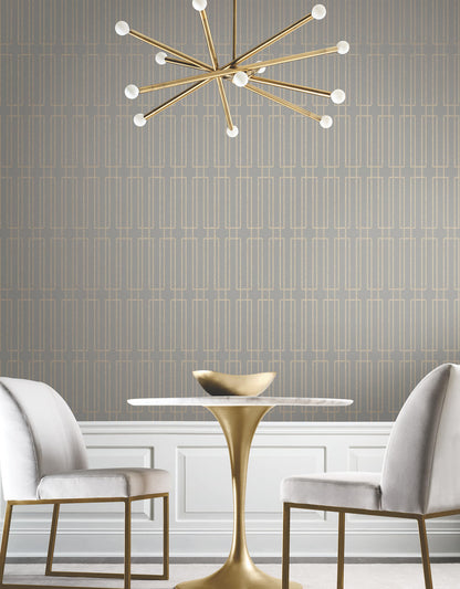 Candice Olson Decadence Terrace Wallpaper - Taupe