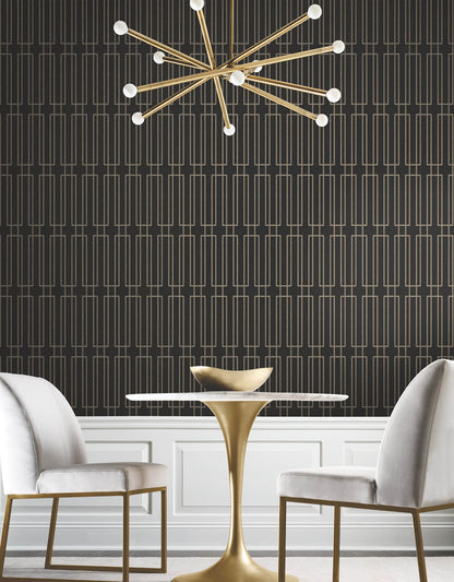Candice Olson Decadence Terrace Wallpaper - Black