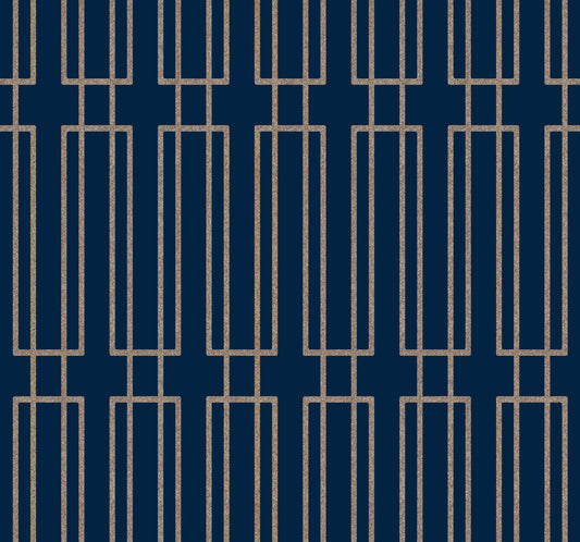 Candice Olson Decadence Terrace Wallpaper - Navy