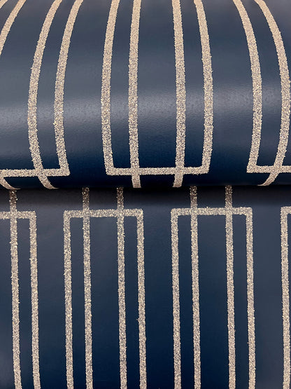 Candice Olson Decadence Terrace Wallpaper - Navy