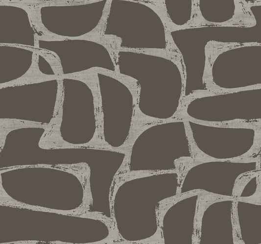 Candice Olson Decadence Craftsman Geometric Wallpaper - Mocha