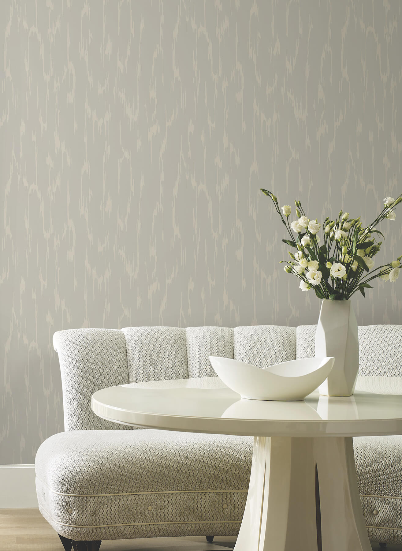 Candice Olson Decadence Flowing Wallpaper - Dark Taupe