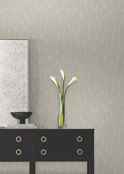 Candice Olson Decadence Flowing Wallpaper - Dark Taupe