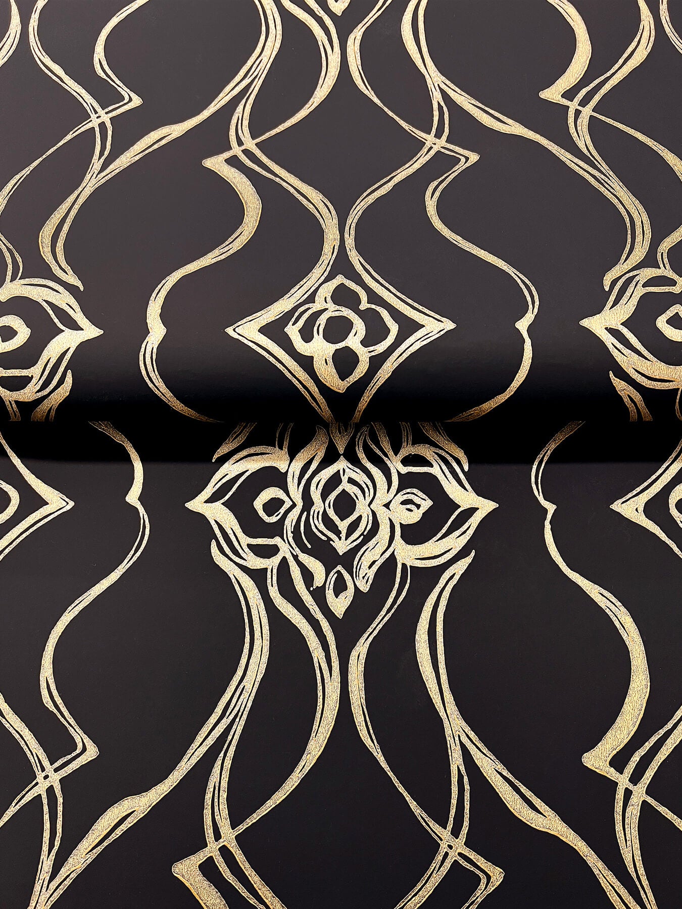 Candice Olson Decadence Pirouette Wallpaper - Black & Gold
