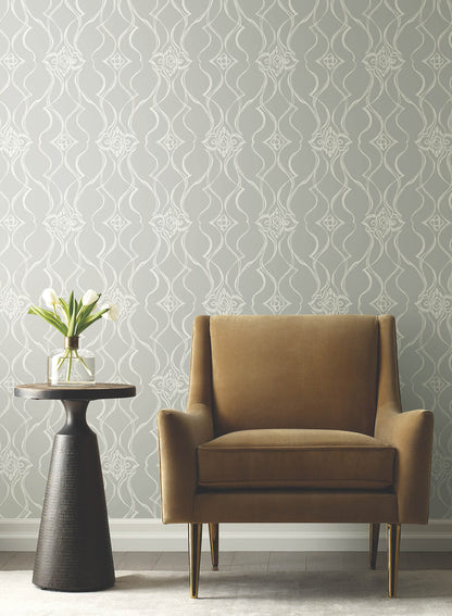 Candice Olson Decadence Pirouette Wallpaper - Grey